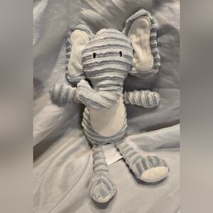 Plush Elephant Home Accent in‎ Gray and White